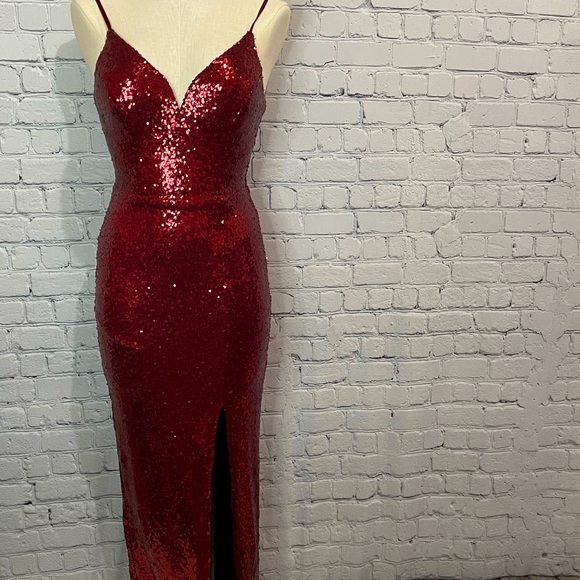 B. Smart Dresses & Skirts - Absolutely stunning Ruby red sequin gown